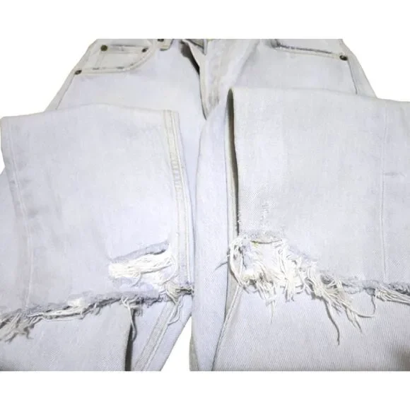 Agolde Jaime High Rise Classic Meadow Button Fly Light Wash US 26 - Picture 7 of 10